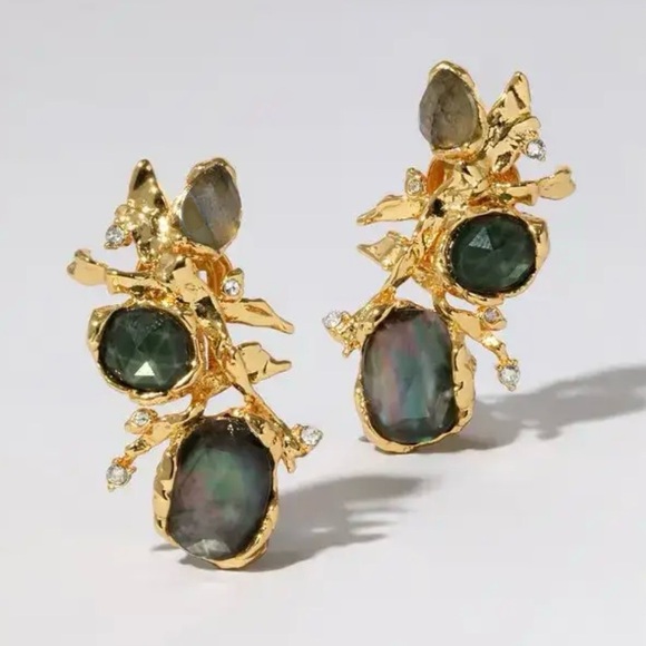 Alexis Bittar Jewelry - Alexis Bittar Brut Mother of Pearl Cluster Earrings